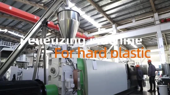 Machine de granulation de recyclage de flocons rigides en plastique PC/PE/PP/PS/ABS/PMMA
